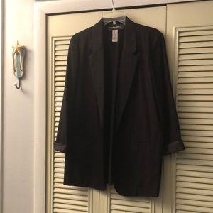 Black casual blazer